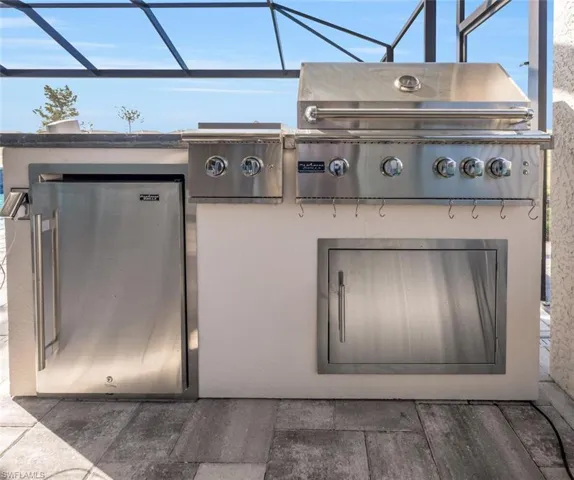 Outdoor grilling area