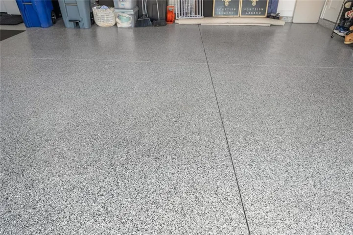 Epoxy flooring in garage