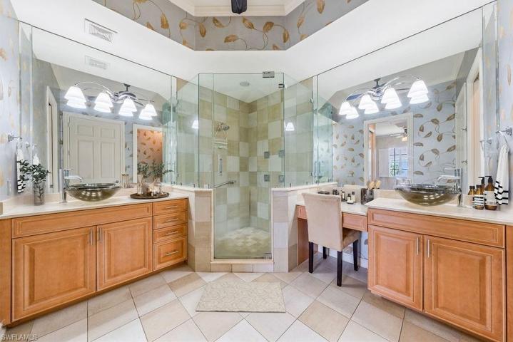 large walk in shower - double the size of most