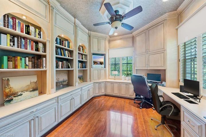 virtually staged den/office