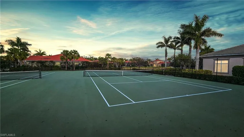 View of tennis/pickleball court