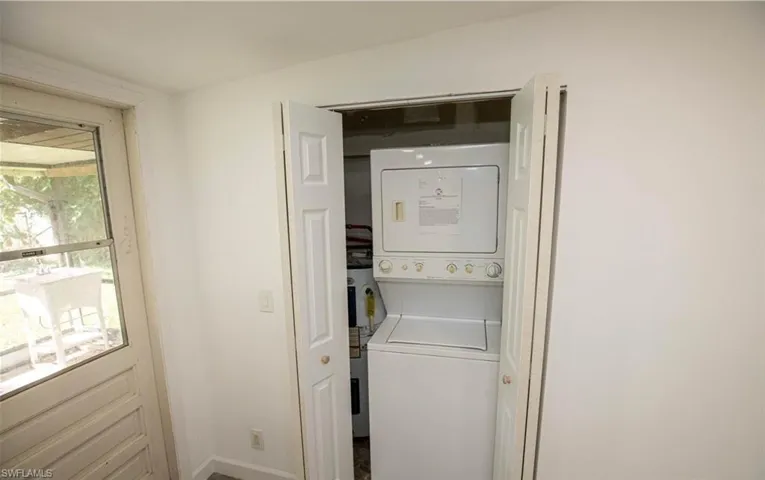 Stacked W/D. New hot water heater