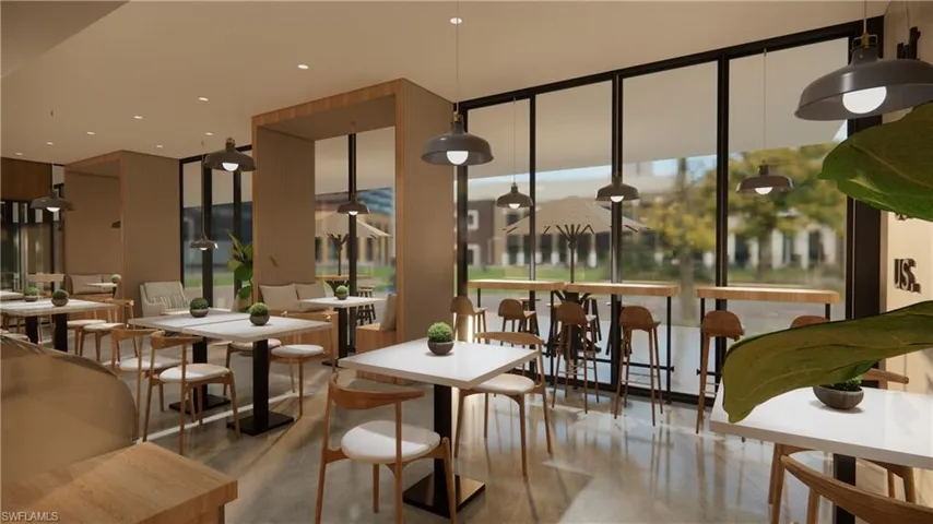Common area featuring a wall of windows