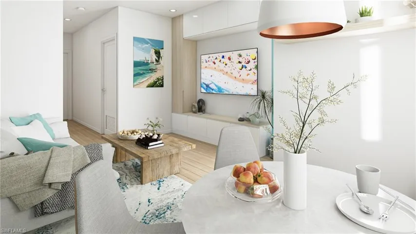 Living room baseboards