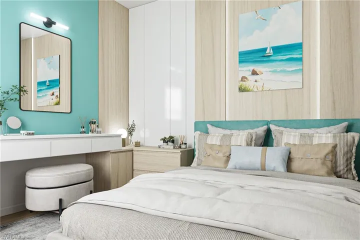 Bedroom featuring wood finished floors
