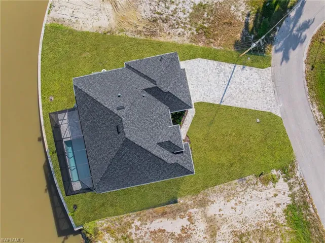 View from above of property