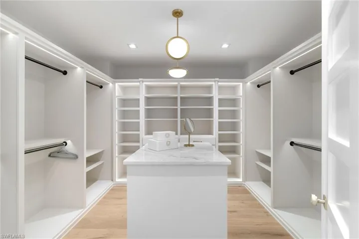custom cabinetry highlighting the primary closets