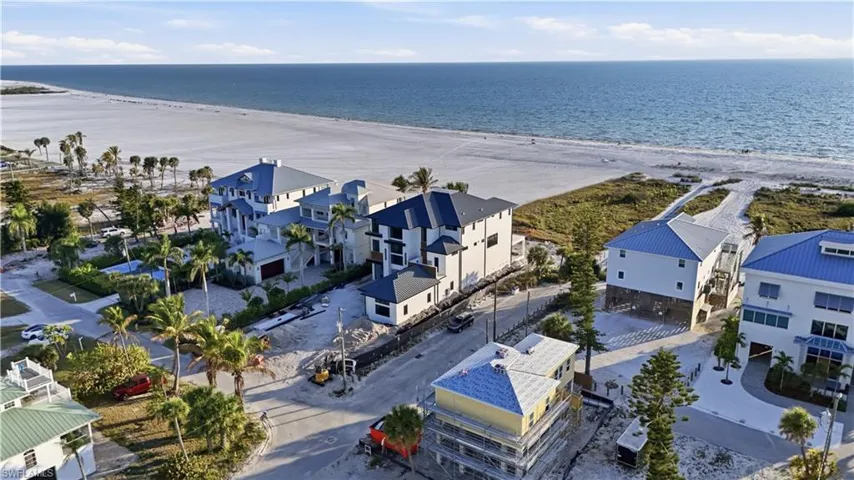 Drone / aerial view of expansive coastline