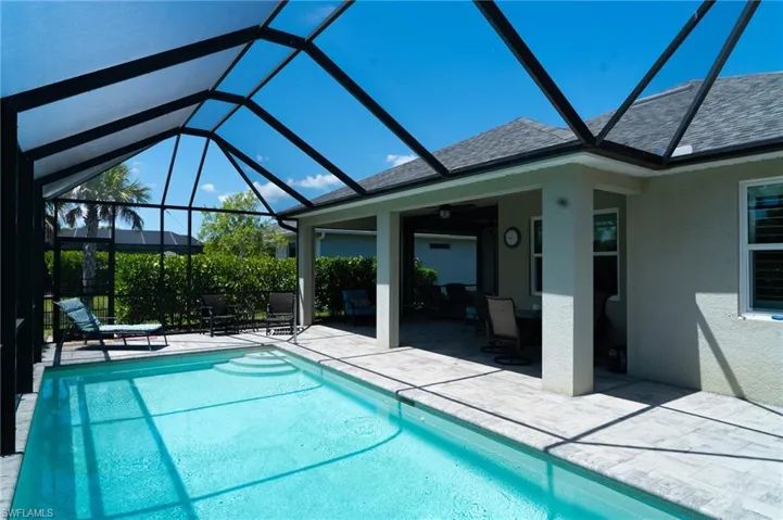 Saltwater Heated Pool installed in 2021 and cage