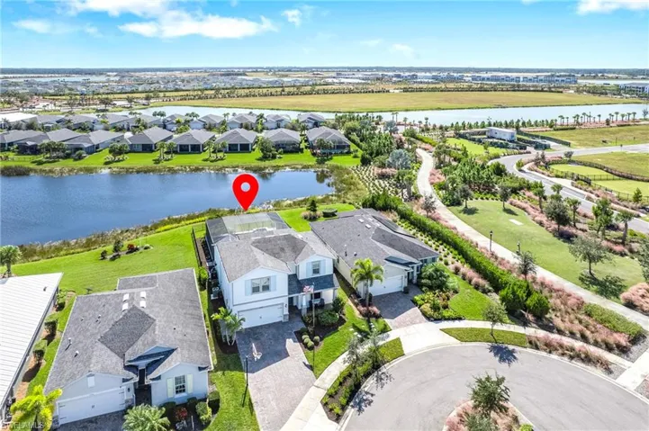 Aerial perspective of home on walk path Telegraph Park