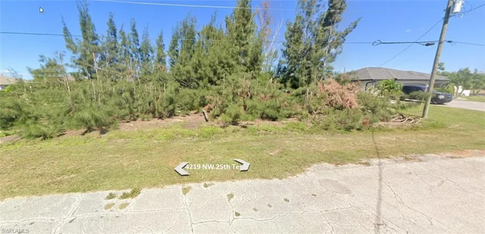 Frontal View of homesite