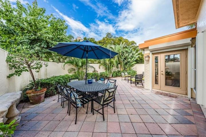 Spacious south and west facing patio