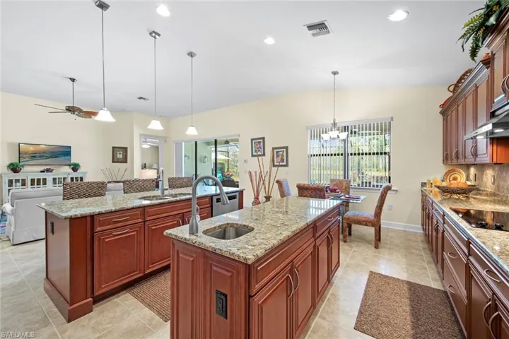 Double islands with sinks.