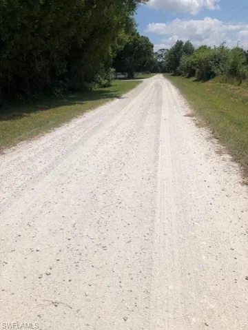Road in front of property