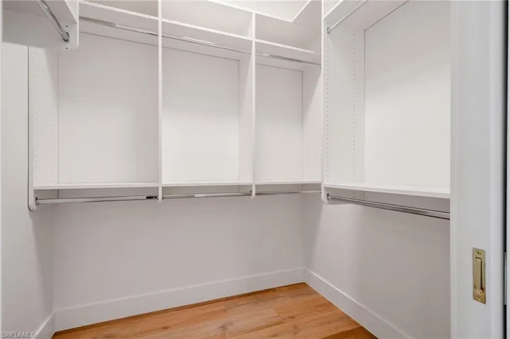 2 Walk in closets in primary suite