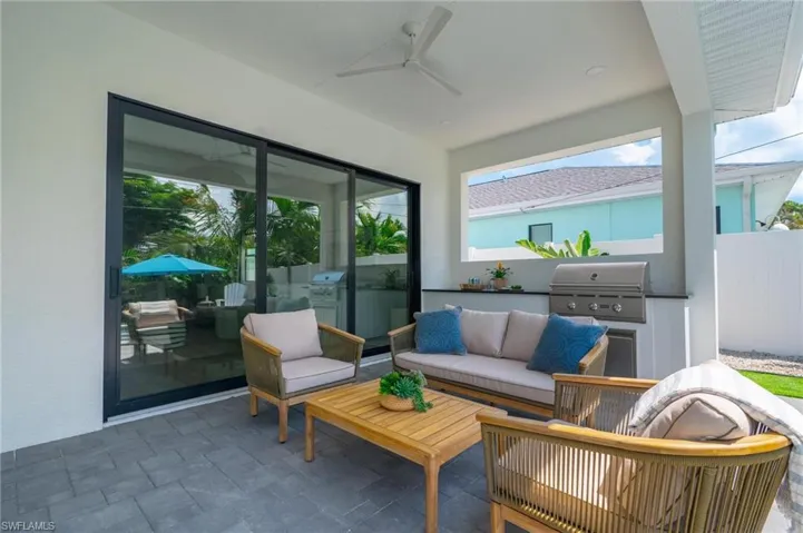 Outdoor kitchen for entertaining
