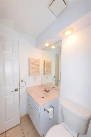Vanity view of second bathroom
