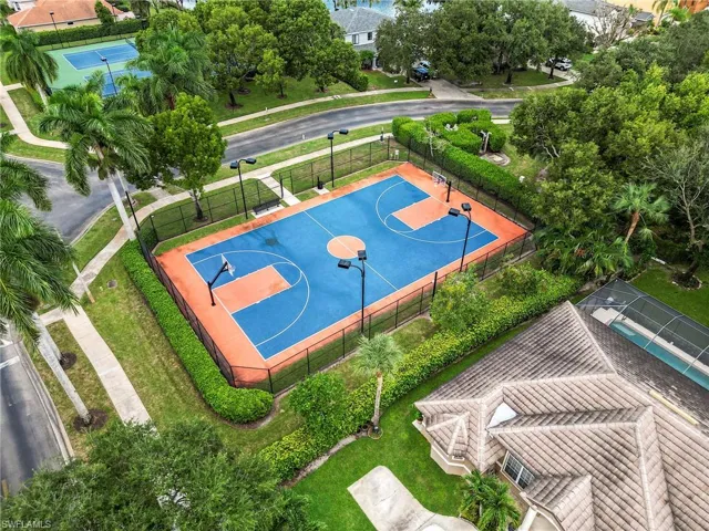 Birds eye view of property