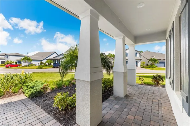 View of patio with a residential view