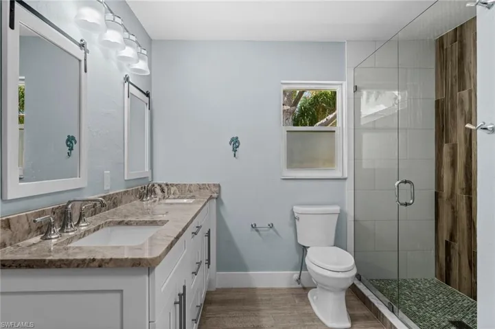 Recently remodeled primary bath