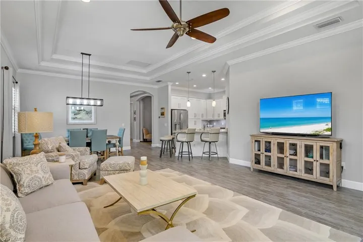 The Catania floor plan boasts this fabulous open floor plan with 11.5 foot ceilings!