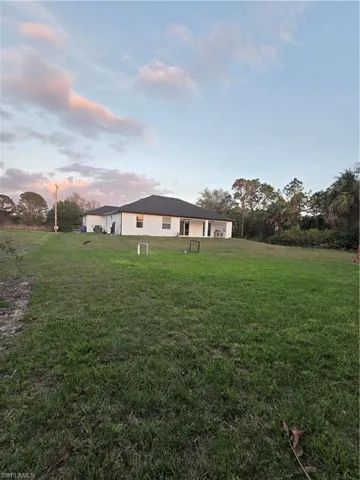 View of green lawn