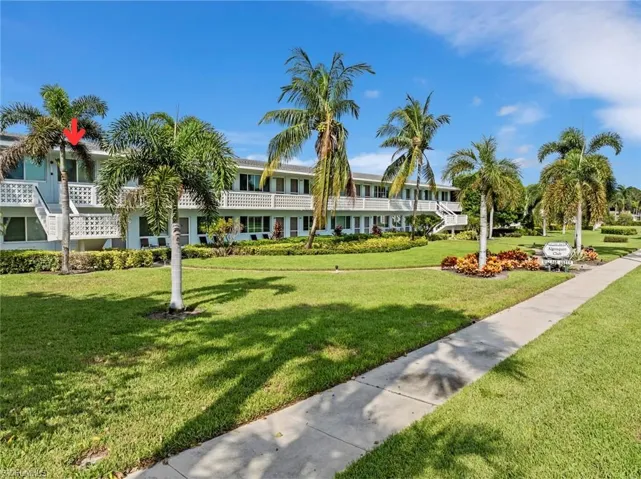 Surrounding community with a lawn