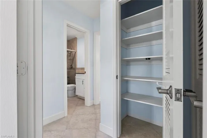 View of closet