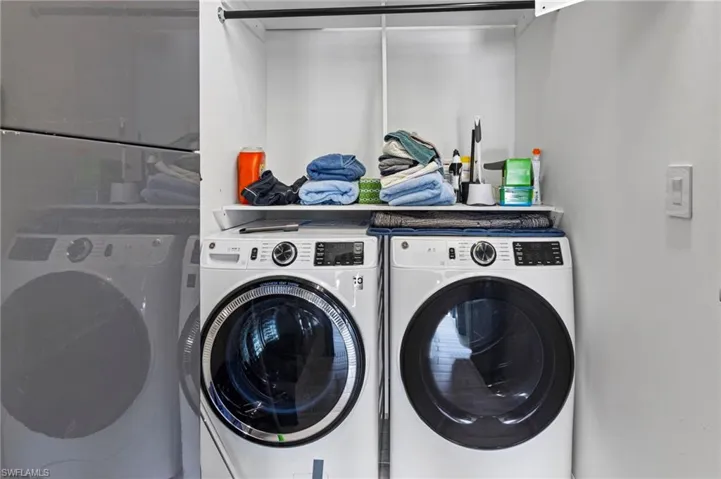 Laundry area featuring washer and dryer