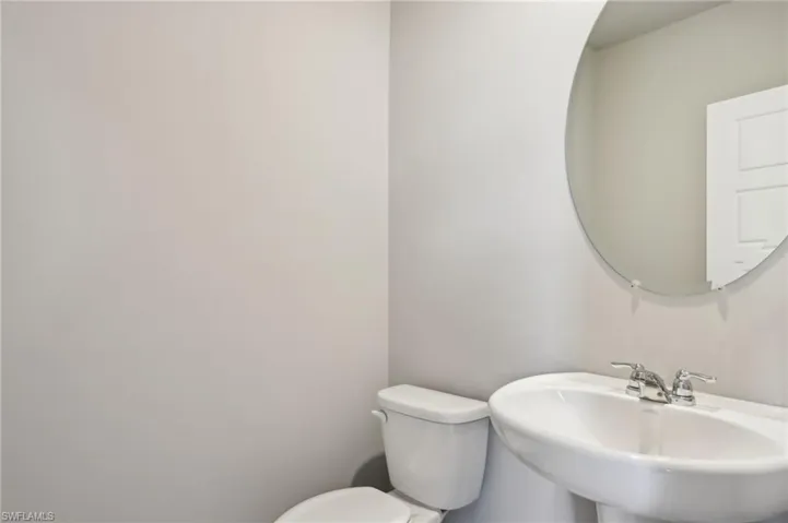 Bathroom with a sink and toilet