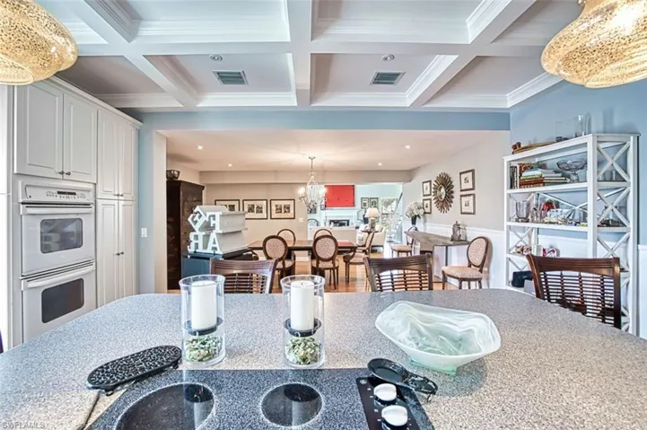 Kitchen View to Dining and Living Areas