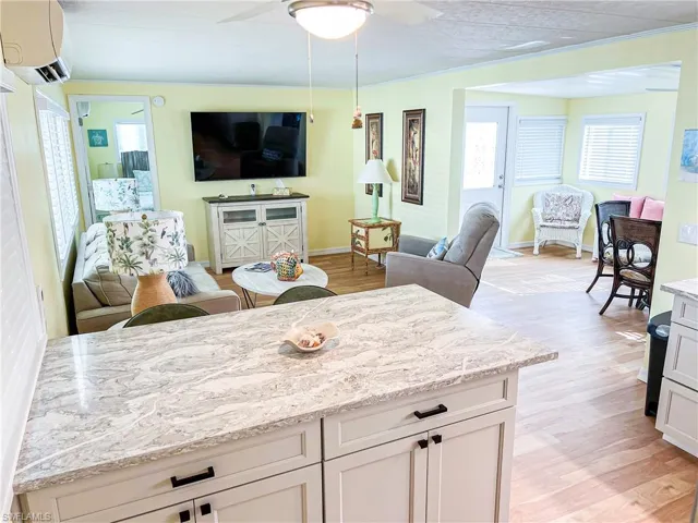Kitchen with quartz counters and high end stainless appliances