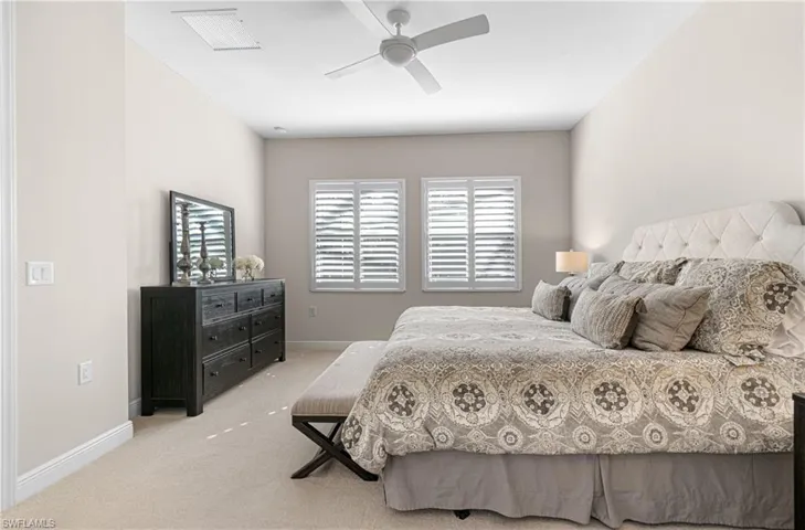 GREAT VIEW OF JUST HOW BEAUTIFUL THIS KING SIZED BED IS. YOU WILL LOVE IT!
