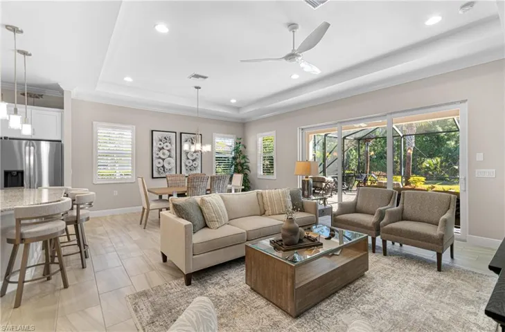 HOME IS TURNKEY SO ALL THIS MODERN FLORIDIAN FURNITURE IS YOURS! NO NEED TO GO SHOPPING!