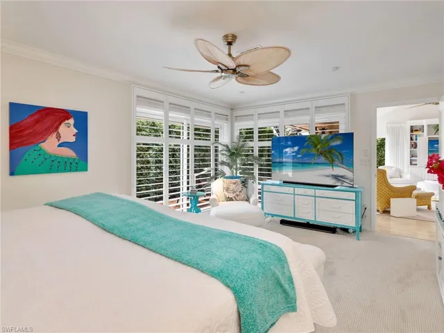 Primary Bedroom with Floor to Ceiling Windows