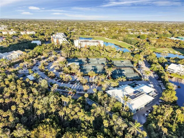 Aerial View of Pelican Bay Foundation Center & Tennis Courts