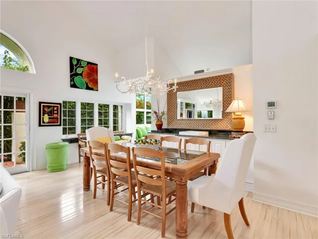 Dining Area with Built-In Bar