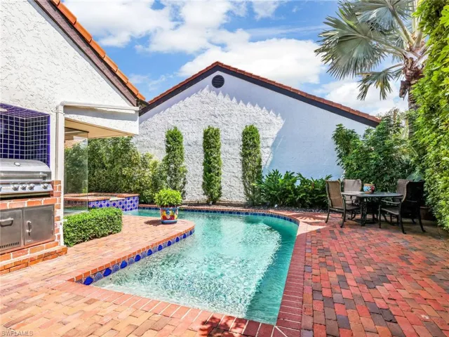 Courtyard with Heated Pool and Spa and Outdoor Kitchen
