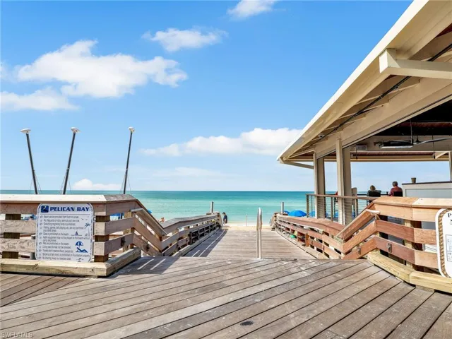 Pelican Bay Private Beach Entrance