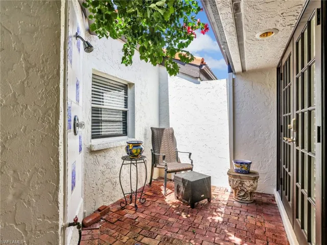 Private Patio with Outdoor Shower