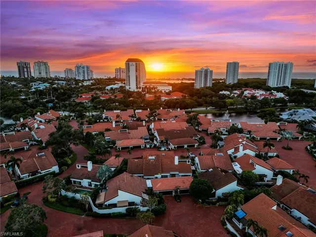 Aerial View at Sunset