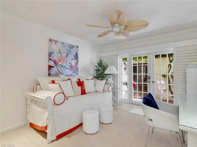 3rd Bedroom with French Doors to Patio
