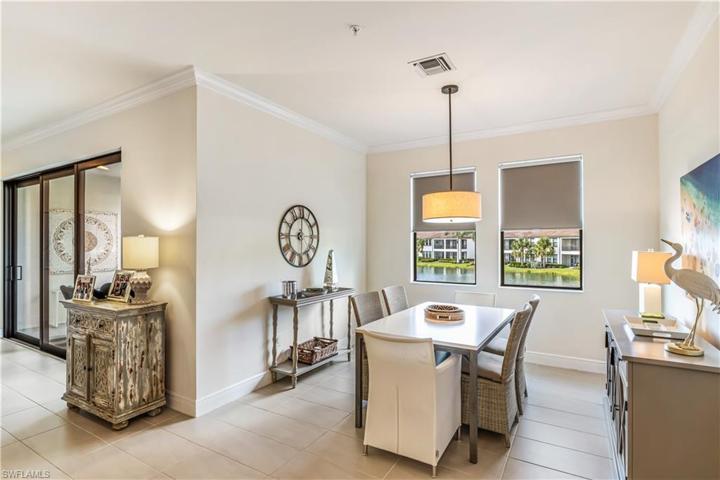 Dining Area with lake views