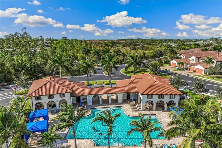 Aerial view of amenities