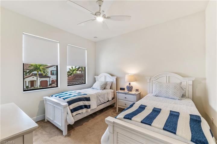 Guest bedroom with custom closet