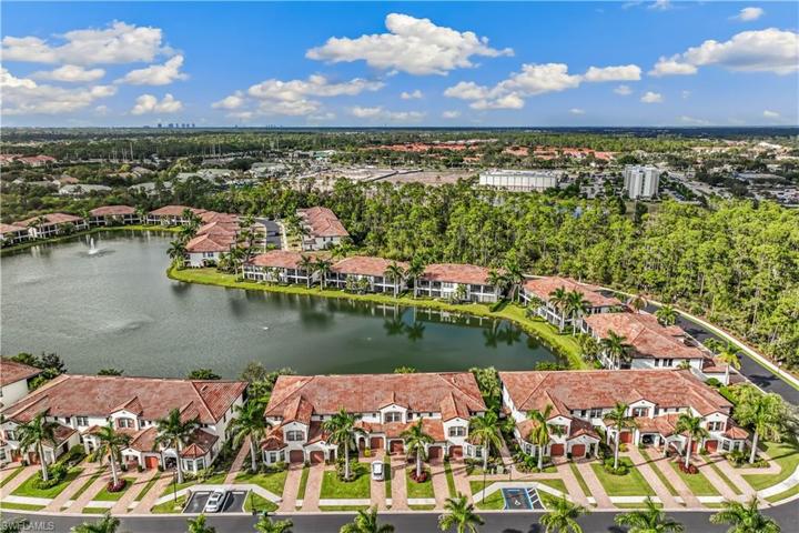 Aerial view of the lake
