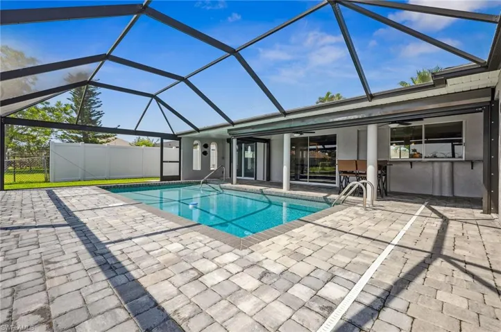 Brand New Picture Window Pool Cage and Extended Patio