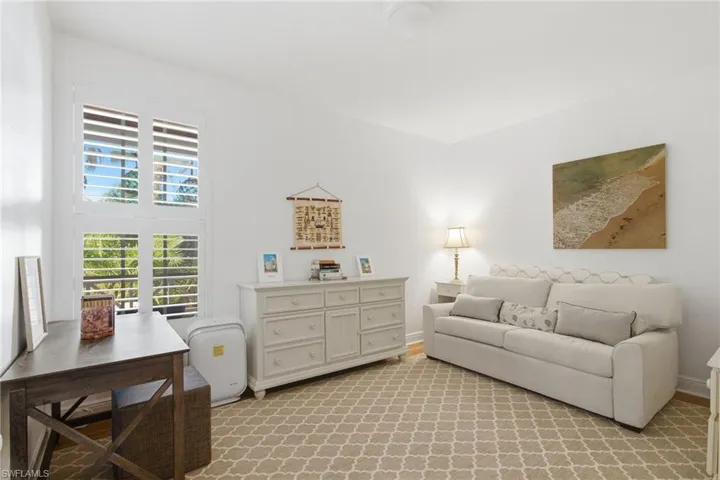 Living room with baseboards