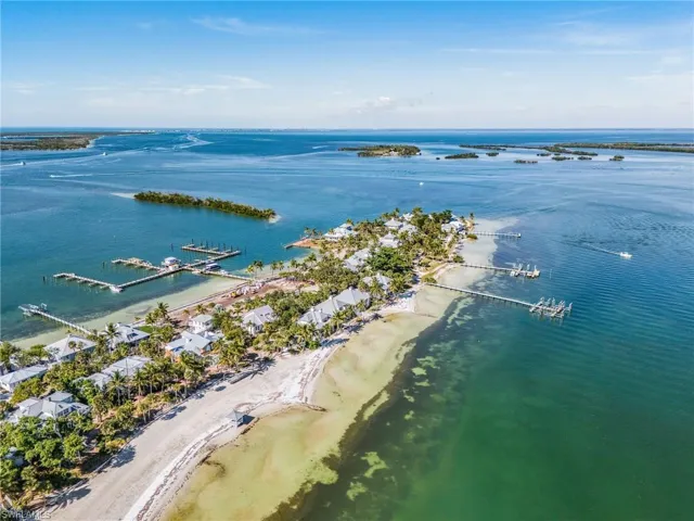 Drone / aerial view of a large body of water