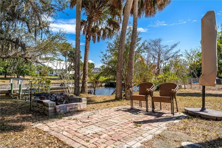 View of patio featuring a water view